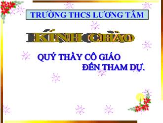 Bài giảng Sinh học Lớp 9 - Tiết 26: Thường biến - Trường THCS Lương Tâm