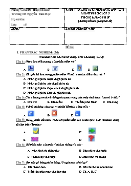 Đề kiểm tra cuối học kỳ I môn Tin học Lớp 5 - Năm học 2014-2015 - Trường TH Nguyễn Thái Học