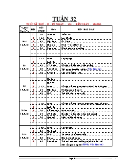 Giáo án Lớp 5 - Tuần 32 - Năm học 2012-2013