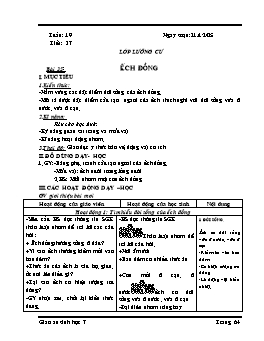 Giáo án môn Sinh học 7 - Học kỳ II - Năm học 2005-2006