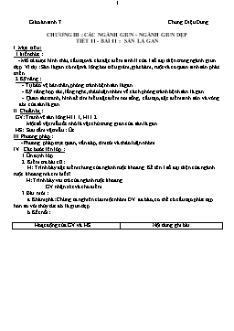 Giáo án môn Sinh học 7 - Tiết 1 đến 22 - Chung Diệu Dung