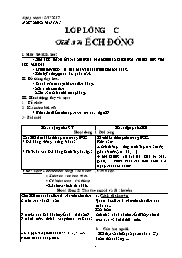 Giáo án môn Sinh học Khối 7 - Chương trình học kỳ II - Năm học 2011-2012