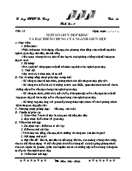 Giáo án môn Sinh học Khối 7 - Tiết 12 đến 17