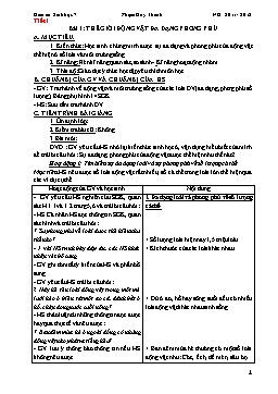 Giáo án môn Sinh học Lớp 7 - Trọn bộ cả năm