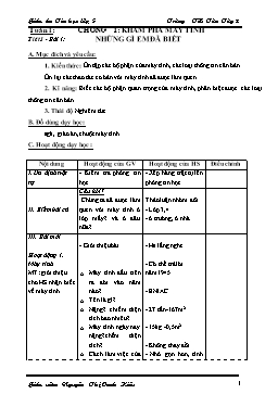 Giáo án môn Tin học Lớp 4 - Tuần 1 đến 29