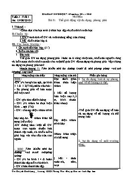 Giáo án Sinh học Lớp 7 - Chương trình học cả năm - Năm học 2010-2011