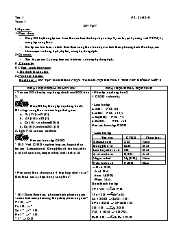 Giáo án Sinh học Lớp 9 - Tiết 1: Ôn tập - Năm học 2011-2012