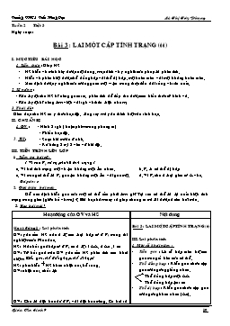 Giáo án Sinh học Lớp 9 - Tuần 2