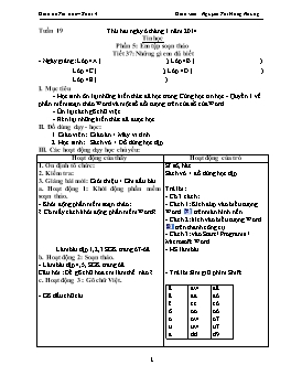 Giáo án Tin học Lớp 4 - Học kỳ II - Năm học 2013-2014