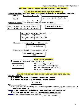 Tổng hợp các dạng bài tập tính toán trong chương trình Sinh học Lớp 12