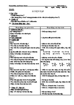 Giáo án điện tử Lớp 3 - Tuần 8