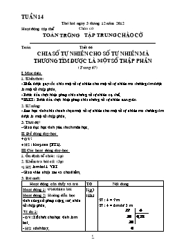 Giáo án điện tử Lớp 5 - Tuần 14