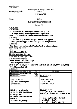 Giáo án điện tử Lớp 5 - Tuần 17