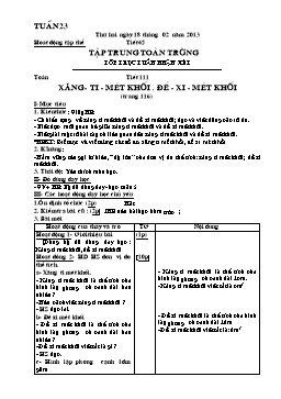 Giáo án điện tử Lớp 5 - Tuần 23