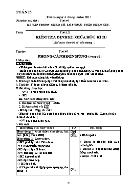 Giáo án điện tử Lớp 5 - Tuần 25