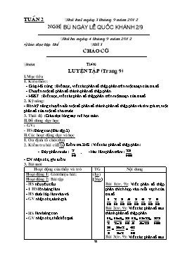 Giáo án điện tử Lớp 5 - Tuần 2