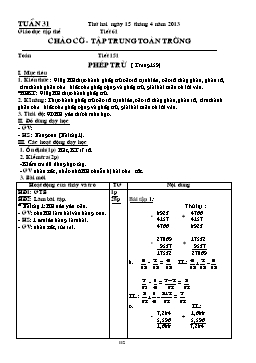 Giáo án điện tử Lớp 5 - Tuần 31