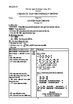 Giáo án điện tử Lớp 5 - Tuần 35