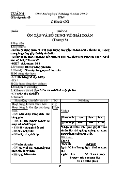 Giáo án điện tử Lớp 5 - Tuần 4