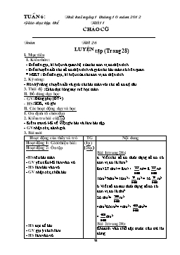 Giáo án điện tử Lớp 5 - Tuần 6