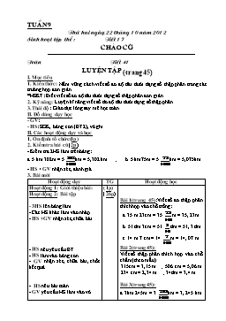 Giáo án điện tử Lớp 5 - Tuần 9