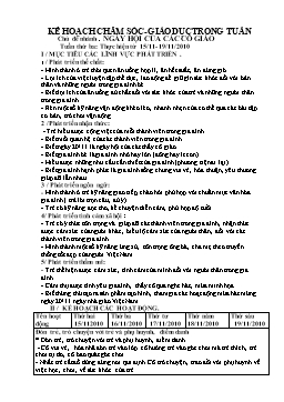 Giáo án giảng dạy Lớp Chồi - Chủ đề nhánh: Ngày hội của các cô giáo