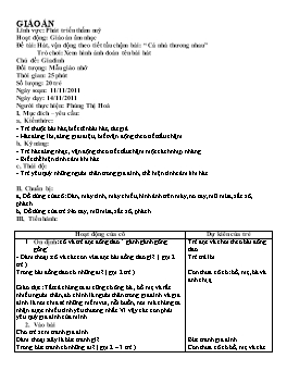 Giáo án Mẫu giáo Lớp Chồi - Đề tài: Hát: Cả nhà thương nhau, Trò chơi: Xem hình ảnh đoán tên bài hát