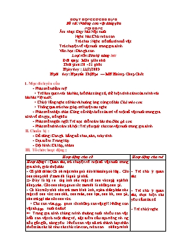 Giáo án Mẫu giáo Lớp Chồi - Đề tài: Những con vật đáng yêu - Nguyễn Thị Nga