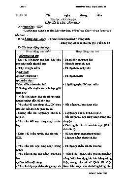 Giáo án Lớp 3 - Tuần 30 - Hoàng Đoàn Thụ