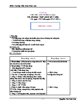 Chủ đề: Một số nghề - Chủ đề nhánh: Nghề chú bộ đội - Nguyễn Thị Trúc Mai