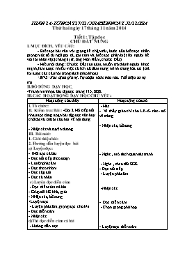 Giáo án buổi chiều Lớp 4 - Tuần 14