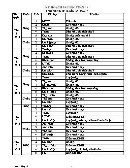 Giáo án dạy học Lớp 4 - Tuần 18 - Năm học 2014-2015