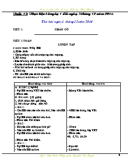 Giáo án dạy học Lớp 5 - Tuần 15 - Nguyễn Văn Tuyền