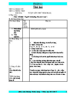 Giáo án điện tử Khối 4 - Tuần 13 - Hoàng Doãn Lượng