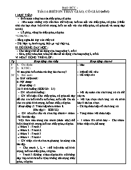 Giáo án điện tử Khối 4 - Tuần 14