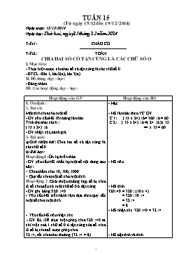 Giáo án điện tử Khối 4 - Tuần 15 - Năm học 2014-2015