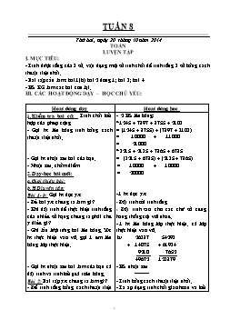 Giáo án điện tử Khối 4 - Tuần 8 - Năm 2014