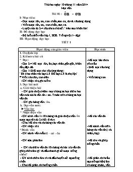 Giáo án điện tử Lớp 1 - Tuần 12 - Năm học 2014-2015