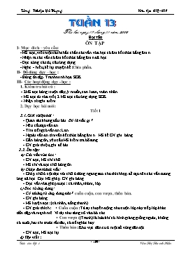 Giáo án điện tử Lớp 1 - Tuần 13 - Văn Thị Thanh Hiền