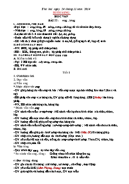 Giáo án điện tử Lớp 1 - Tuần 14 - Năm 2014