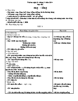 Giáo án điện tử Lớp 1 - Tuần 14 - Năm học 2014-2015