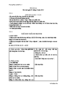 Giáo án điện tử Lớp 1 - Tuần 16 - Năm học 2014-2015