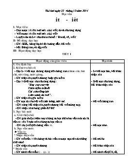 Giáo án điện tử Lớp 1 - Tuần 18