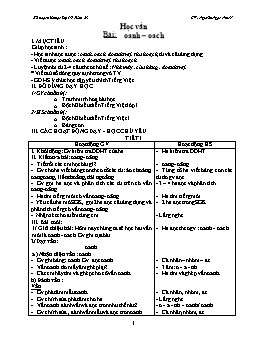 Giáo án điện tử Lớp 1 - Tuần 23