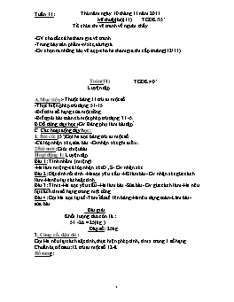 Giáo án điện tử Lớp 2 - Tuần 11