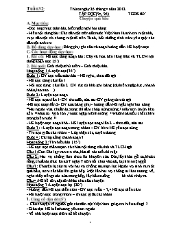 Giáo án điện tử Lớp 2 - Tuần 32