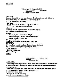 Giáo án điện tử Lớp 2 - Tuần 35