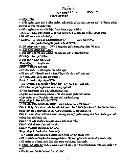 Giáo án điện tử Lớp 2 - Tuần 5