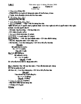 Giáo án điện tử Lớp 2 - Tuần 7