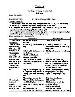 Giáo án điện tử Lớp 4 - Tuần 10 - Phạm Hoàng Mai